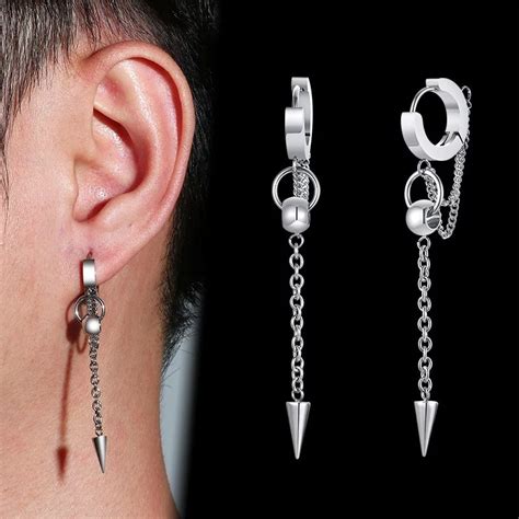 Aretes de lujo de marca para hombre 